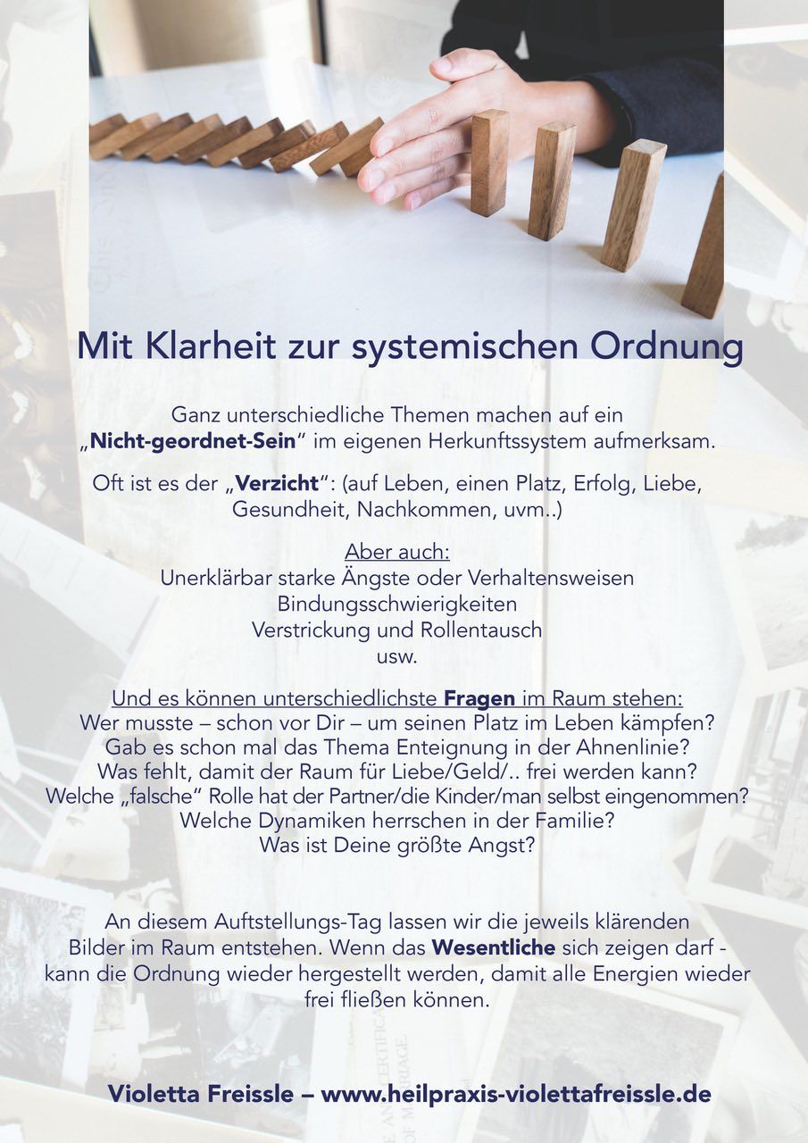 Event image for Systemischer Aufstellungstag in München 